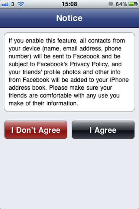 Facebook Steals Numbers and Data from your iPhone!