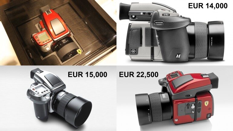 Ferrari Logo adds $10,000 to Base price of SLR Camera